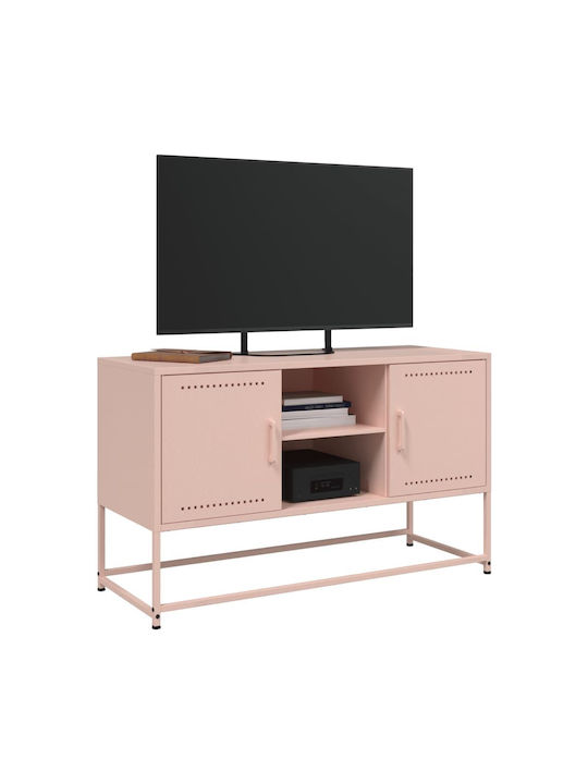Έπιπλο Τηλεόρασης Μεταλλικό Ροζ Μ36xΠ39xΥ123cm