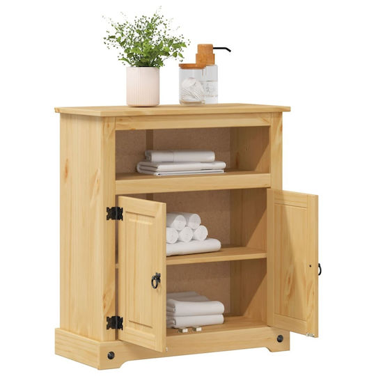vidaXL Bathroom Cabinet L70xW33xH80cm Brown