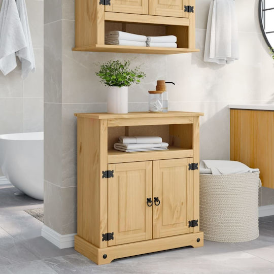 vidaXL Bathroom Cabinet L70xW33xH80cm Brown