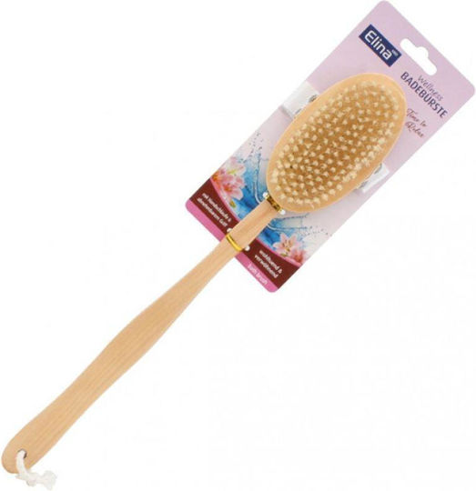 Perie Pentru Spate pentru Exfoliere cu Mâner din Lemn Maro 1buc