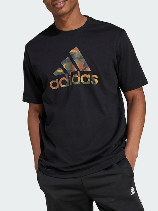 Adidas T-shirt Bărbătesc cu Mânecă Scurtă Black