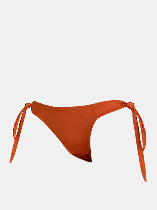 Bikini Bottoms Tied Terracotta