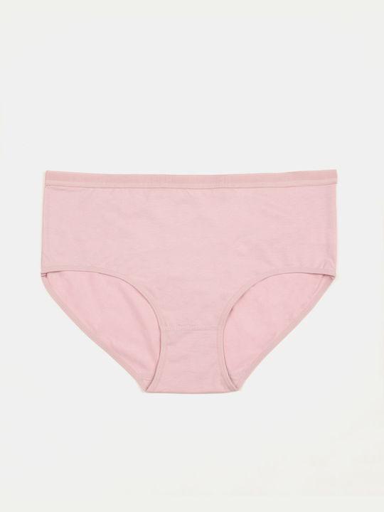 High-Waisted Pink Briefs