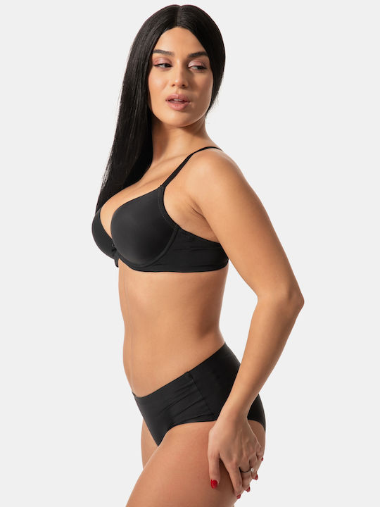 Einfache nahtlose schwarze Slips