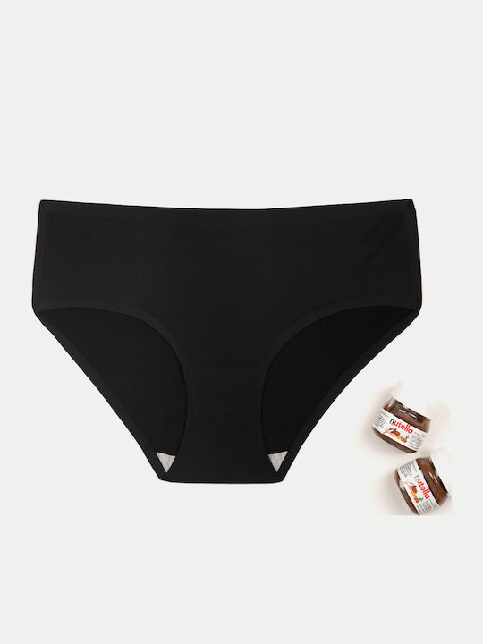 Einfache nahtlose schwarze Slips