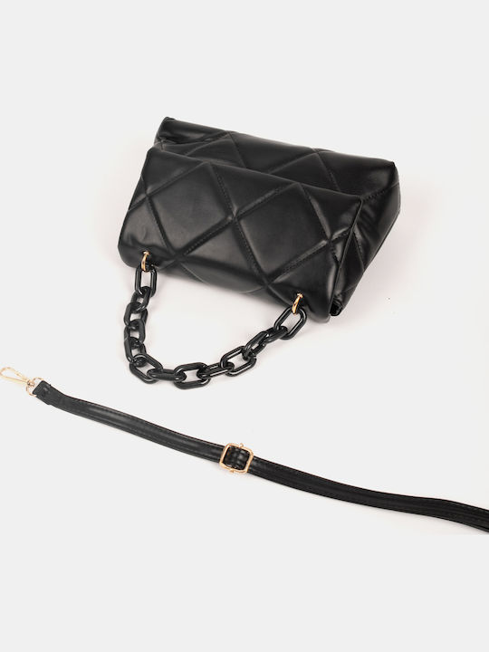 Schwarze Damen-Schultertasche