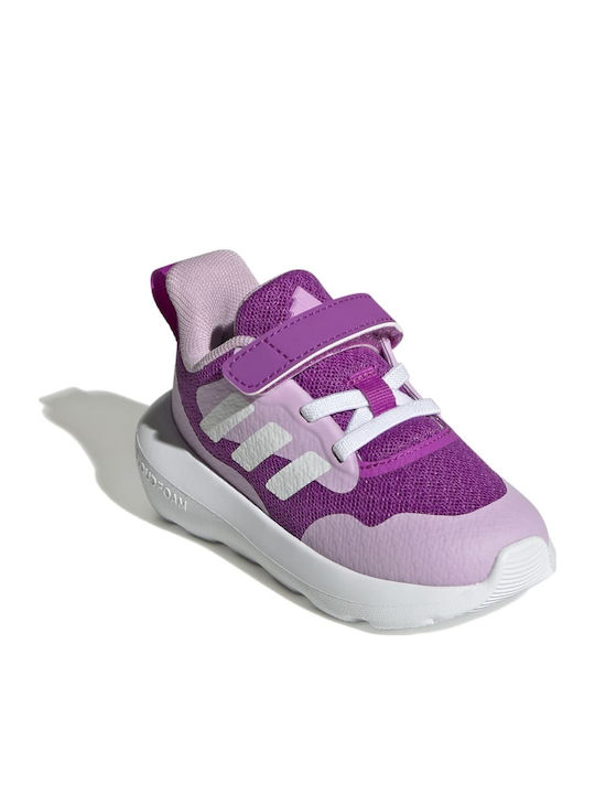 Fortarun Fortarun 3.0 EL Kids Sports Shoes Running with Hoop & Loop Closure Purple / White / Lilac