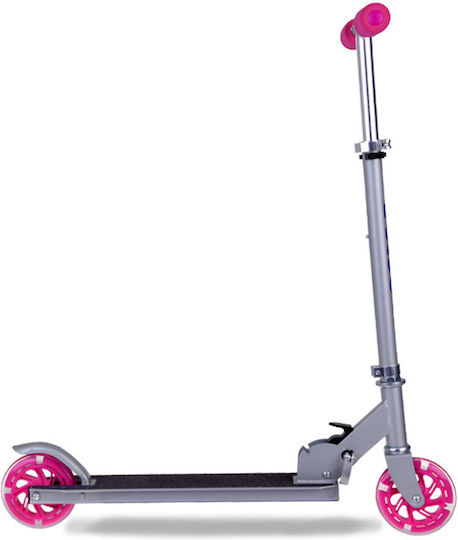 Jokomisiada Kinderroller Klappbar City Scooter 2-Rad Rosa