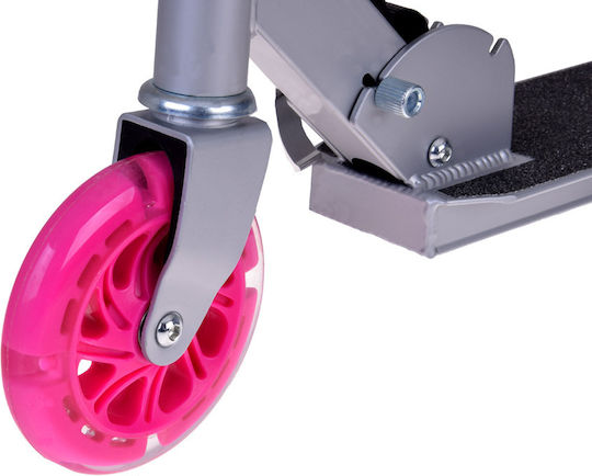 Jokomisiada Kinderroller Klappbar City Scooter 2-Rad Rosa