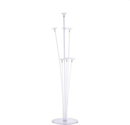 Plastic Balloon Holder Set Zola 4 Pieces Transparent 70 Cm