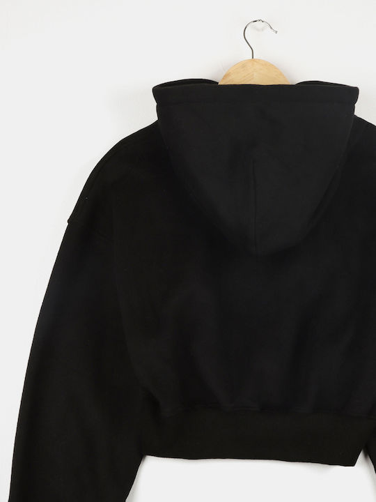 Set Crop Top Schwarze Sweatpants
