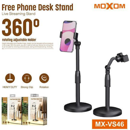 Moxom Стойка за бюро за мобилен в черен цвят MX-VS46