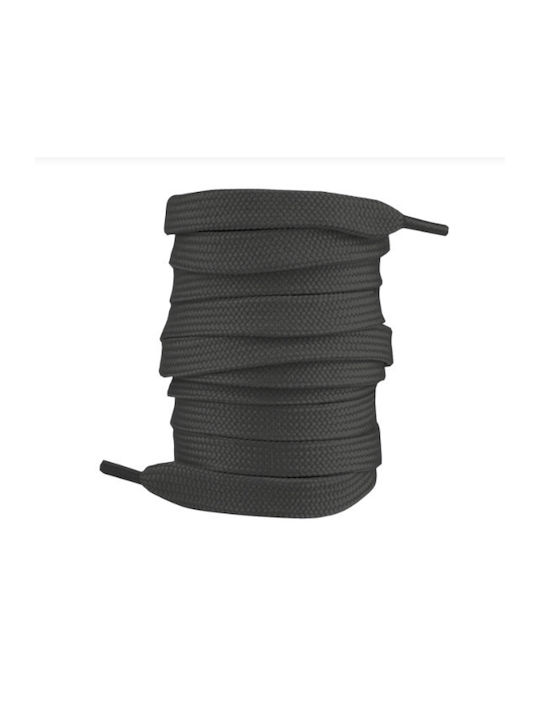 Bergal Sneaker Laces Dark Gray 140cm Flat Laces 140cm Color Dark Gray Width 7mm Made of Durable Polyester