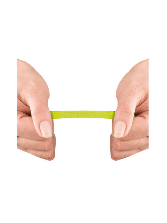 Bergal Sneaker Laces Lemon Green 140cm Κορδονια Πλακε 140 Εκατοστα Χρωμα Ανοιχτο Πρασινο Πλάτος 7 Mm Κατασκευασμένο Ανθεκτικό Πολυεστέρα