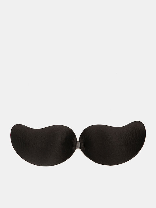 Selbstklebende Cups Push-up Frontverschluss Schwarz Schwarz