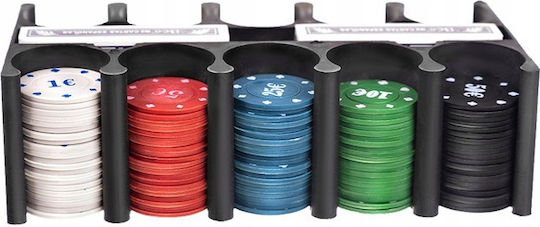 Set 200 Poker Chips 11.5gr in Metallic Box
