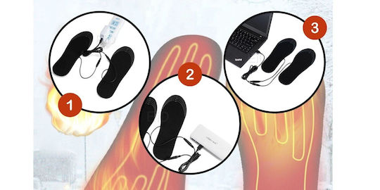 Beheizte Schuhsocken Zola USB-betrieben Größe 35-40