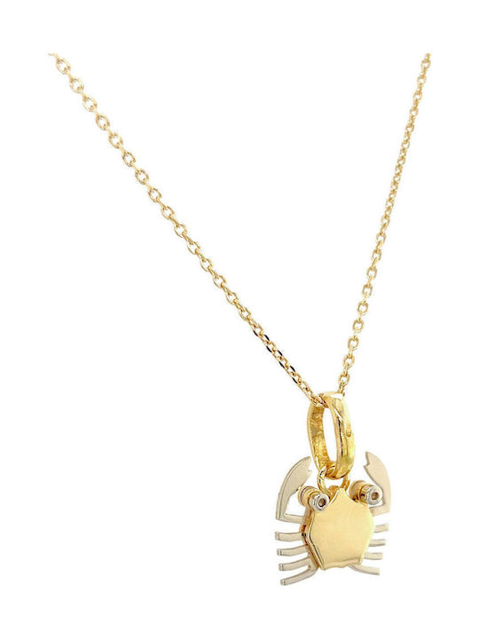 Xryseio Charm Semn Zodiacal Cancer Din Aur Galben 18 Carate