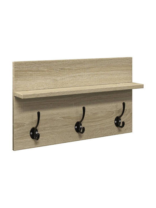 Entry Furniture with Mirror / Hanger / Shoe Rack & Bench Coffee 90x31x46.5cm