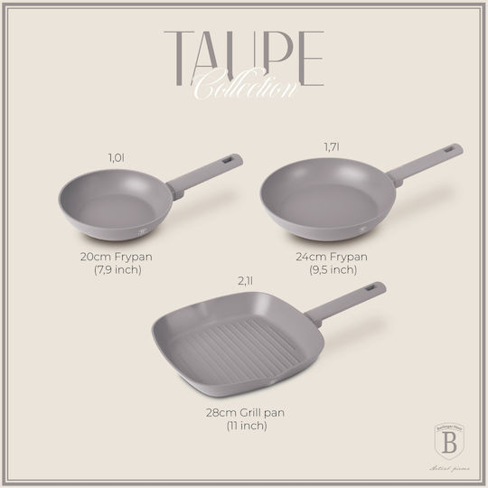 Berlinger Haus Berlinger Haus Taupe Collection Aluminium Pfannen-Set mit Antihaftbeschichtung 3-teilig