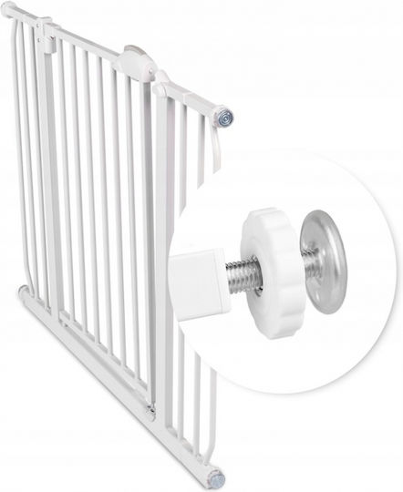 Nukido Security Door with Screws, βιδωτό, βιδωτο made of Metal in White Color 105εκ. 1pcs