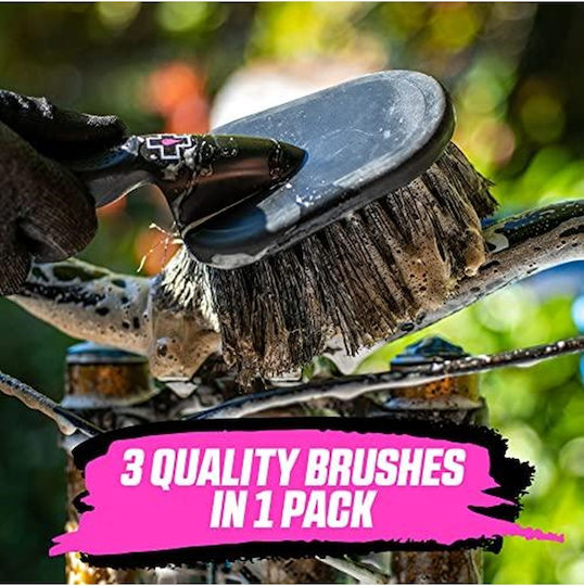 Muc-Off Premium Pinsel Set Motorradreinigungsbürsten 3 Stück