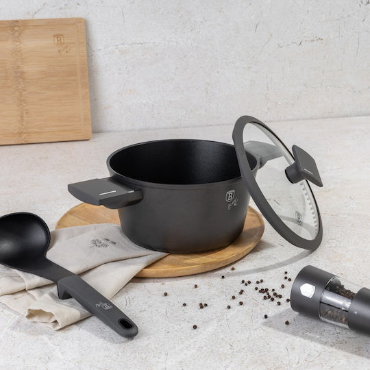 Berlinger Haus Anthracite Collection Βαθιά Κατσαρόλα από Αλουμίνιο 2.5lt / 20cm