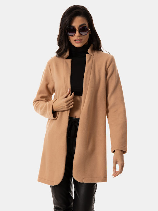 Women's Beige Beige Coat