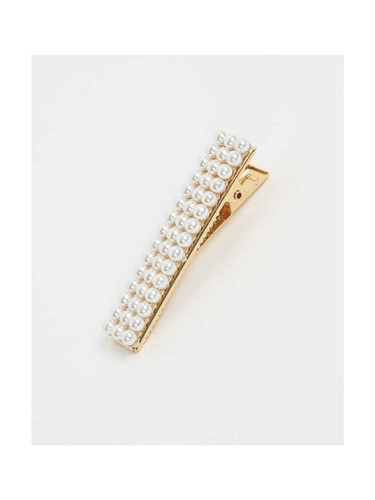 Rock Club Kids Hair Clip in White Color