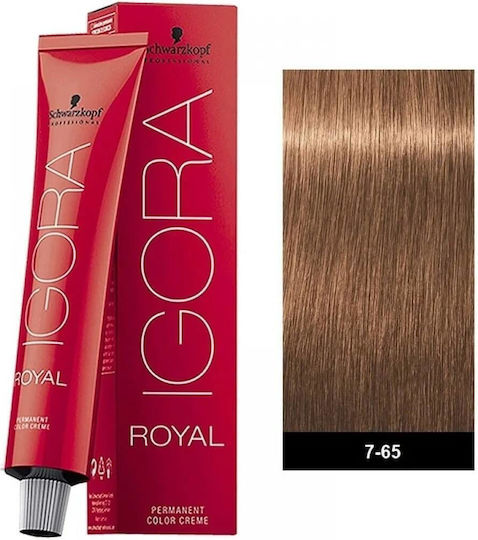 Schwarzkopf Igora Royal Hair Dye 7-65 Blond Medium Mocha 60ml