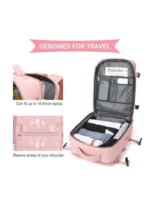 Playbags Backpack Αδιάβροχο 32lt Ροζ