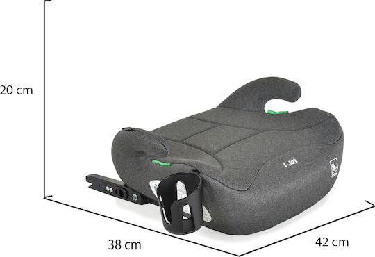 Moni I-Jet Baby Car Seat Booster i-Size with Isofix Gray