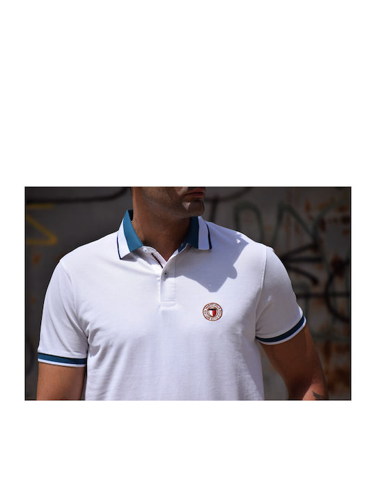 North Star Men's Blouse Polo White