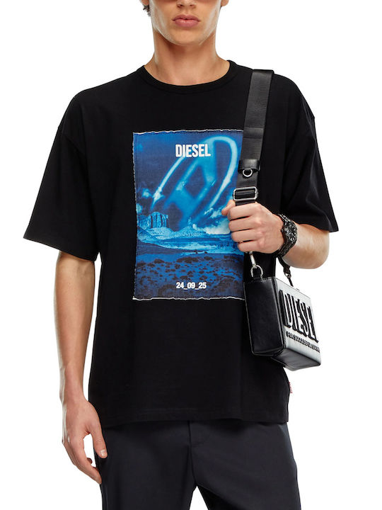 Diesel Men's Short Sleeve T-shirt Black