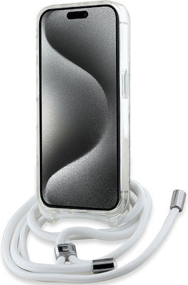 Karl Lagerfeld Iml Monogram Back Cover Plastic / Silicone with Strap Transparent (iPhone 15 Pro)