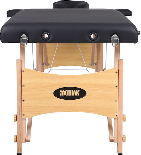Mobiak Wooden Folding Black Massage and Physiotherapy Bed 180x60cm