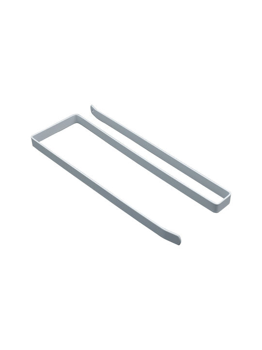 Uncle George Metallic White Paper Towel Holder 1x25x10cm