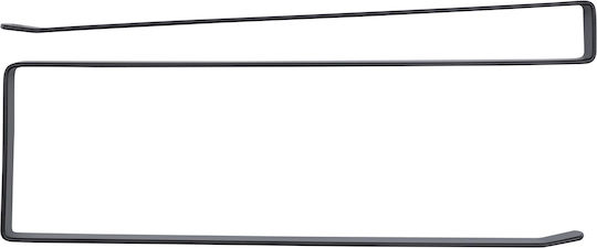 Uncle George Suport Pentru Prosoape De Hârtie Metalic Negru 1x25x10cm 04.01.03-0034-BLK