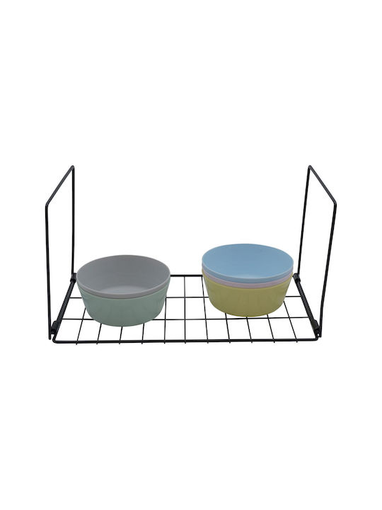 Uncle George Wall Metal Shelf 39x19x20cm Black