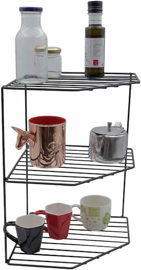 Uncle George Tischspiel Metallische Küchenorganisationsständer 25x25x36cm Schwarze
