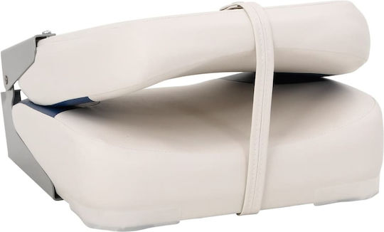 Folding Boat Seat 4 Pieces Blue White 41x36x48 cm 3284287