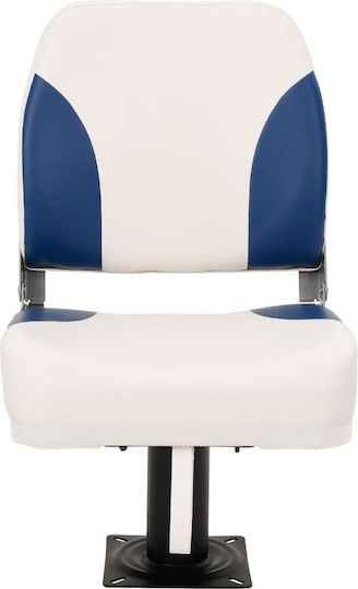 Folding Boat Seat 4 Pieces Blue White 41x36x48 cm 3284287