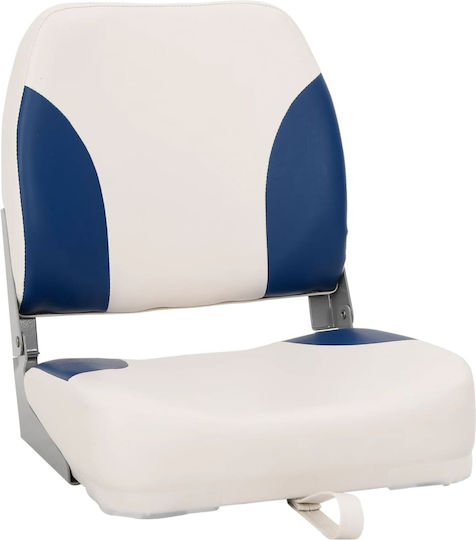 Folding Boat Seat 4 Pieces Blue White 41x36x48 cm 3284287