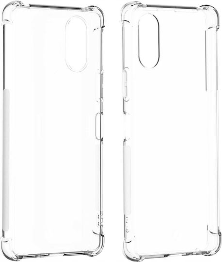 Spacecase Anti-shock Back Cover Σιλικόνης 1mm με Λουράκι Διάφανο (Xperia 10 VI)