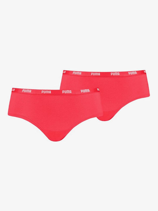 Puma Hipster Femei Boxer 2Pack Roșii