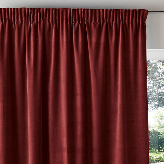 La Redoute Interieurs Κουρτίνα Παραθύρου με Τρέσα Κόκκινη 135x350εκ. La Redoute Interieurs Κουρτίνα Παραθύρου με Τρέσα Κόκκινη 135x350εκ.