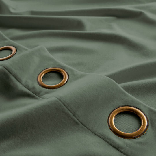La Redoute Interieurs Перде за Прозорец с Копчета Зелено 135x180см