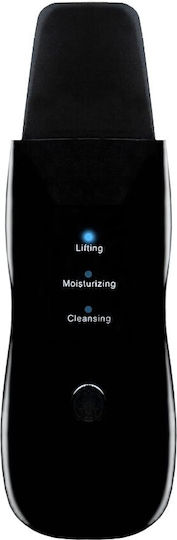Exfoliant ultrasonic Ubx încărcare USB negru 2 capete de silicon 17.5x5.5x1.5 cm