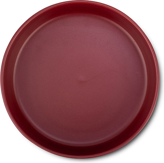 Nava Soho Farfurie adâncă Ceramică Roșu cu Diametru 21.5cm