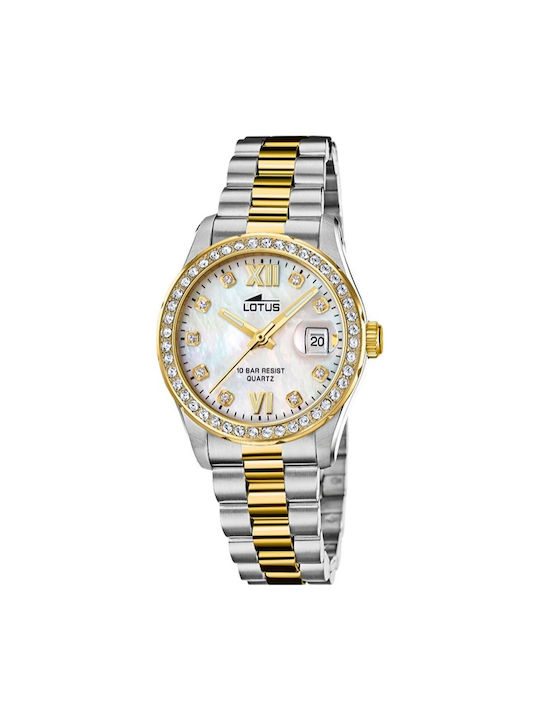Lotus Watches Women's Watch with Gold Metal Bracelet